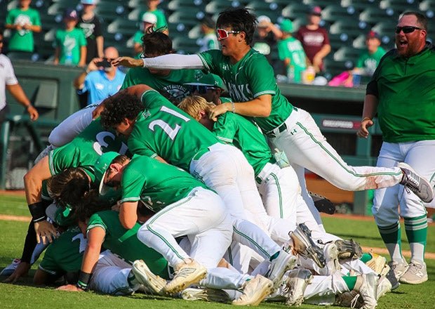 Wall celebrates after beating Thrall 14-2 in the Texas Conference 3A Division 2 <a href=